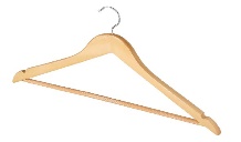 Размер: 44.5*17*1.2см Цвет: Натуральный Фурнитура: Хромированный крючок + круглая перекладина с резиновой трубкой
